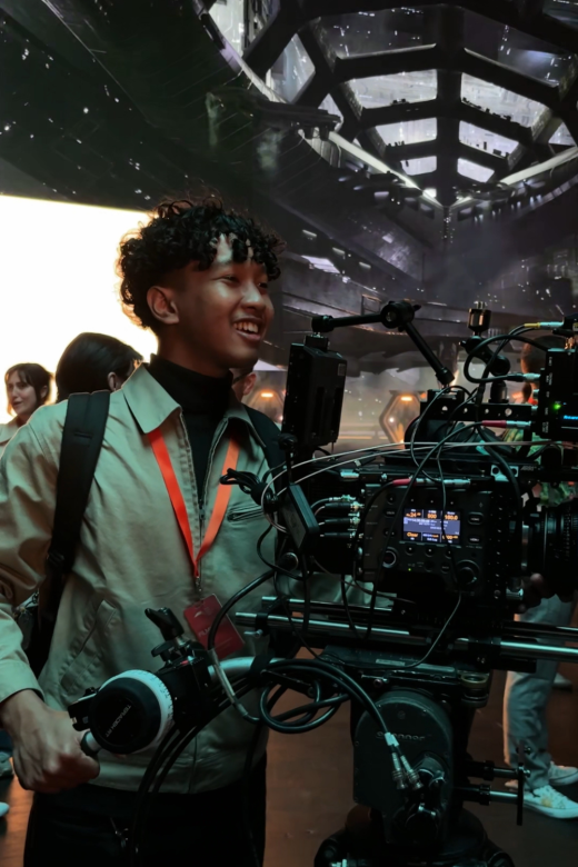 Shortlisted filmmakers attend the Sony Future Filmmaker Awards 2025 Innovation Studio Pixomondo Tour