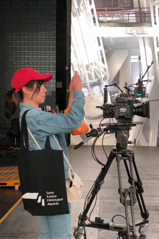 Shortlisted filmmakers attend the Sony Future Filmmaker Awards 2025 Innovation Studio Pixomondo Tour