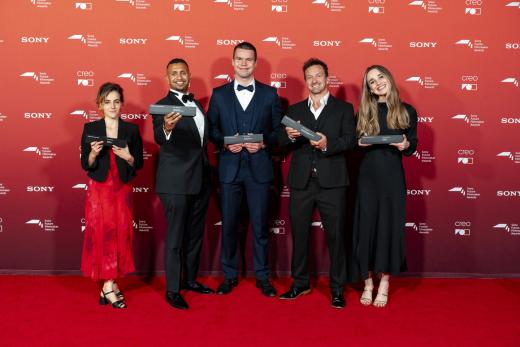 Winning filmmakers at the Sony Future Filmmaker Awards 2025 ceremony