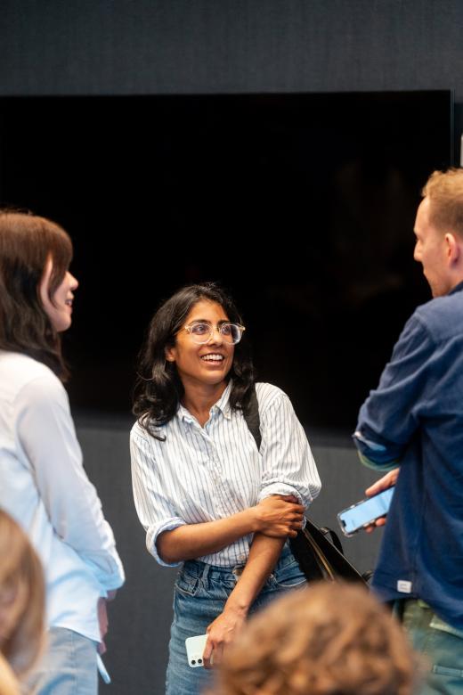 Minhal Baig (member of the jury and filmmaker behind 'We Grown Now' and 'Hala') spoke at the Sony Future Filmmaker Awards 2025 workshop program