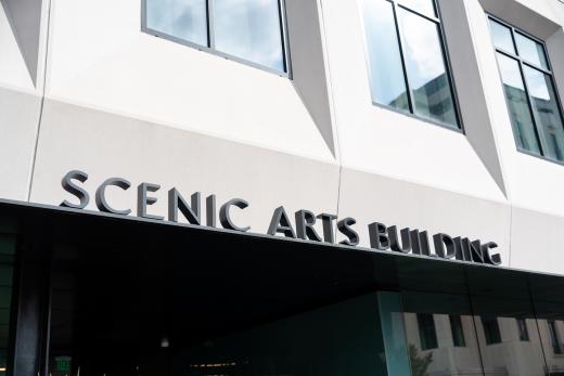 The historic Scenic Arts Building at the Sony Pictures Studios where the Sony Future Filmmaker Awards 2025 ceremony