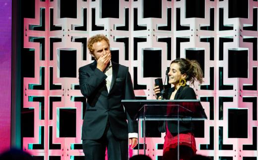 Rossana Montoya, Fiction winner, accepting her award at the Sony Future Filmmaker Awards 2025 ceremony