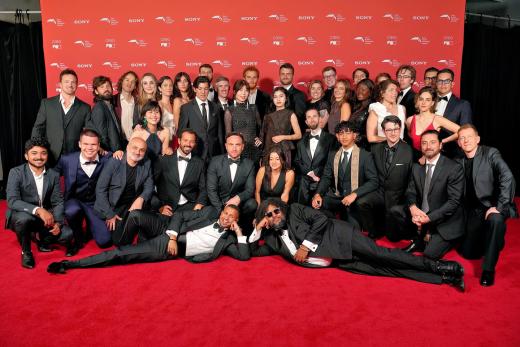 Shortlisted filmmakers attending the Sony Future Filmmaker Awards ceremony