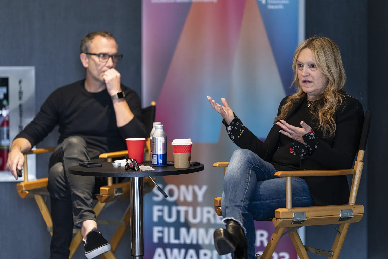 Lori Furie, Executive Vice President of Visual Effects and Daniel Kramer, Head of CG, VFX Supervisor at Imageworks talk to the filmmakers about Editing & VFX