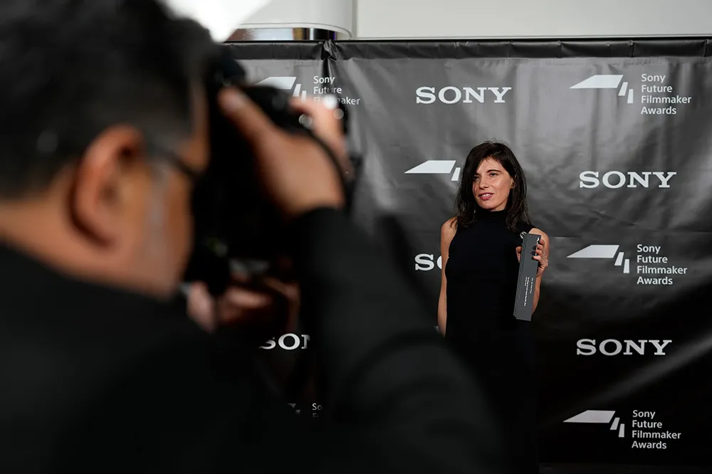 Daniela Lucato on the red carpet at the 2023 ceremony