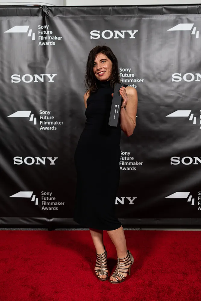 Daniela Lucato on the red carpet at the 2023 ceremony