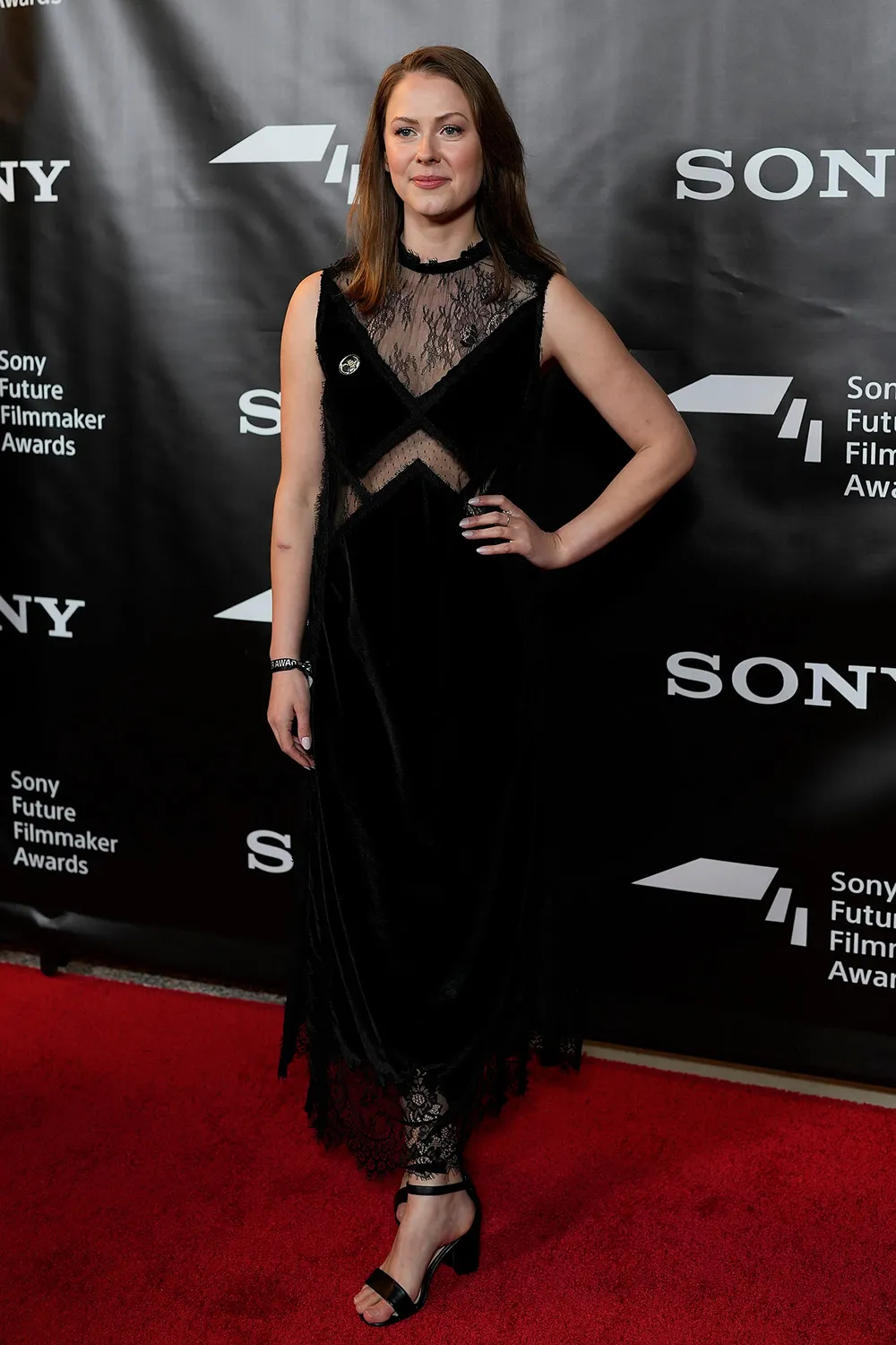 Joy Webster on the red carpet at the Sony Future Filmmaker Awards