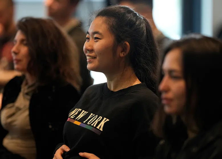 Shiao-ya (Maggie) Huang during the Sony Future Filmmaker Awards workshop program