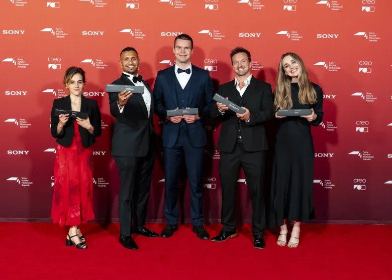 2025 winners at the Sony Future Filmmaker Awards ceremony at Sony Pictures Studios